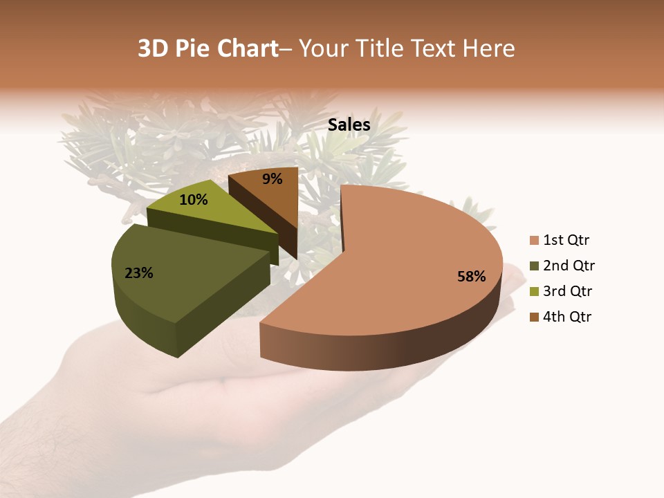 Palm With Tree PowerPoint Template
