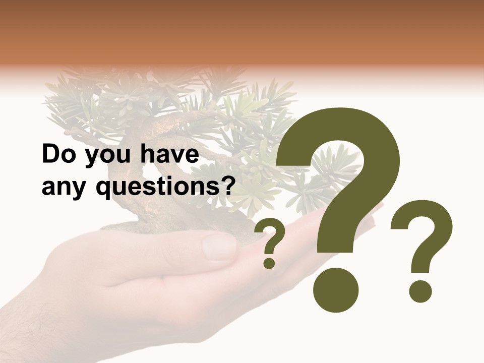 Palm With Tree PowerPoint Template