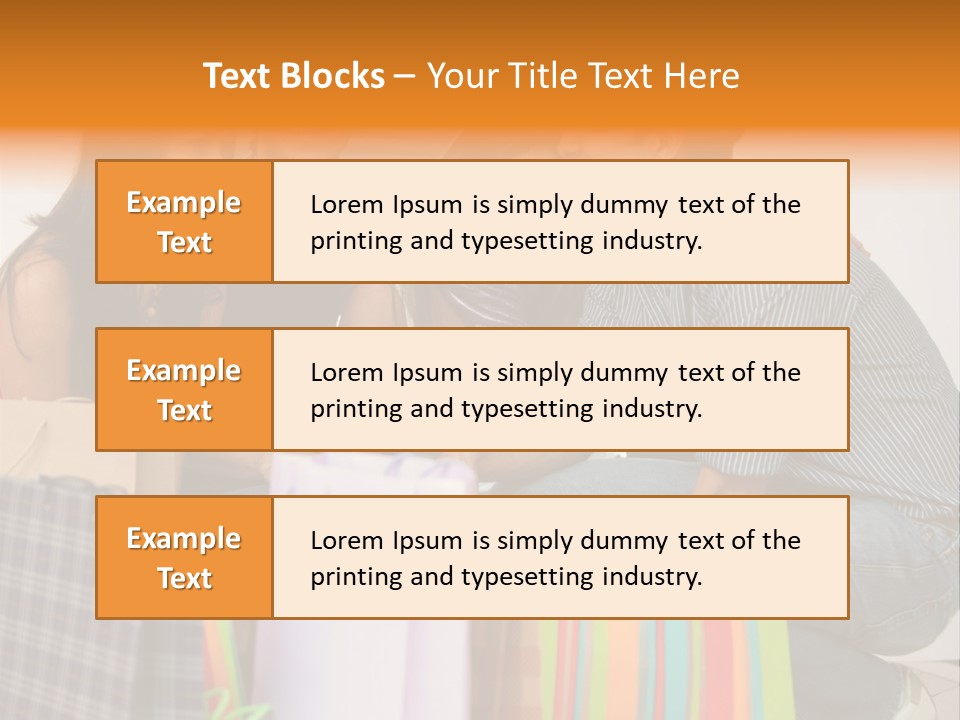 Group Of Friends Shopping In A Mall With Some Bags PowerPoint Template