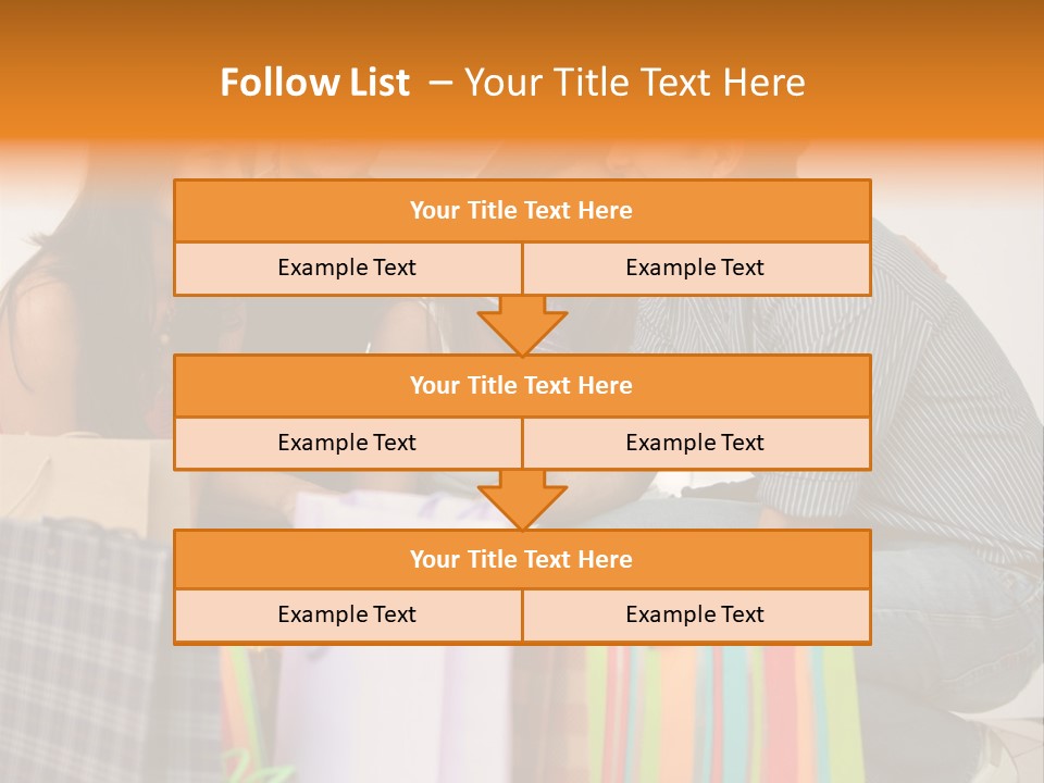 Group Of Friends Shopping In A Mall With Some Bags PowerPoint Template