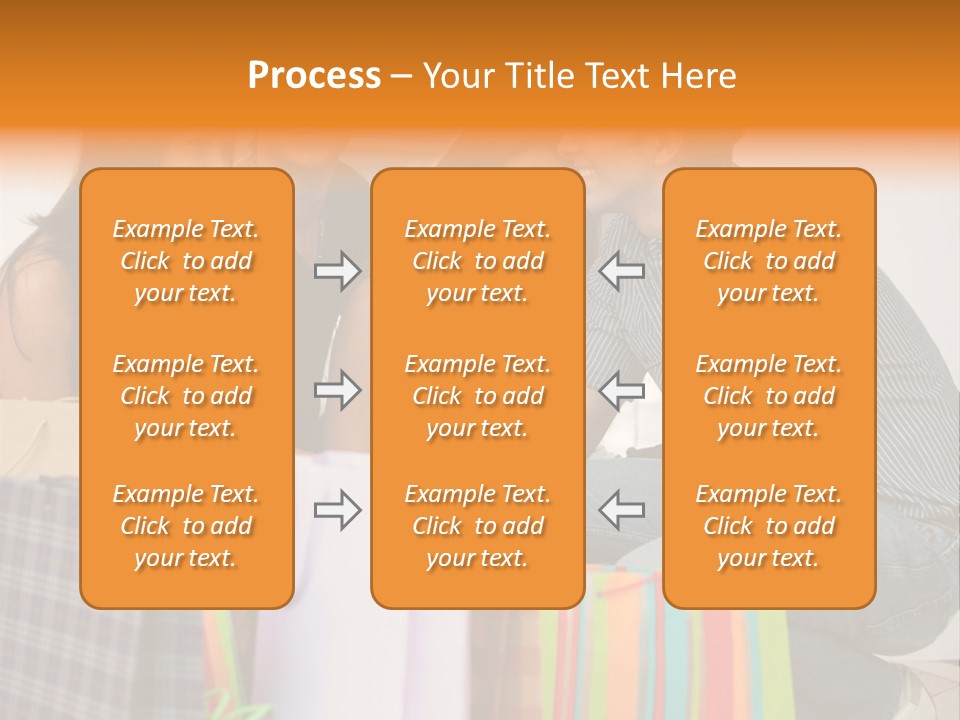 Group Of Friends Shopping In A Mall With Some Bags PowerPoint Template