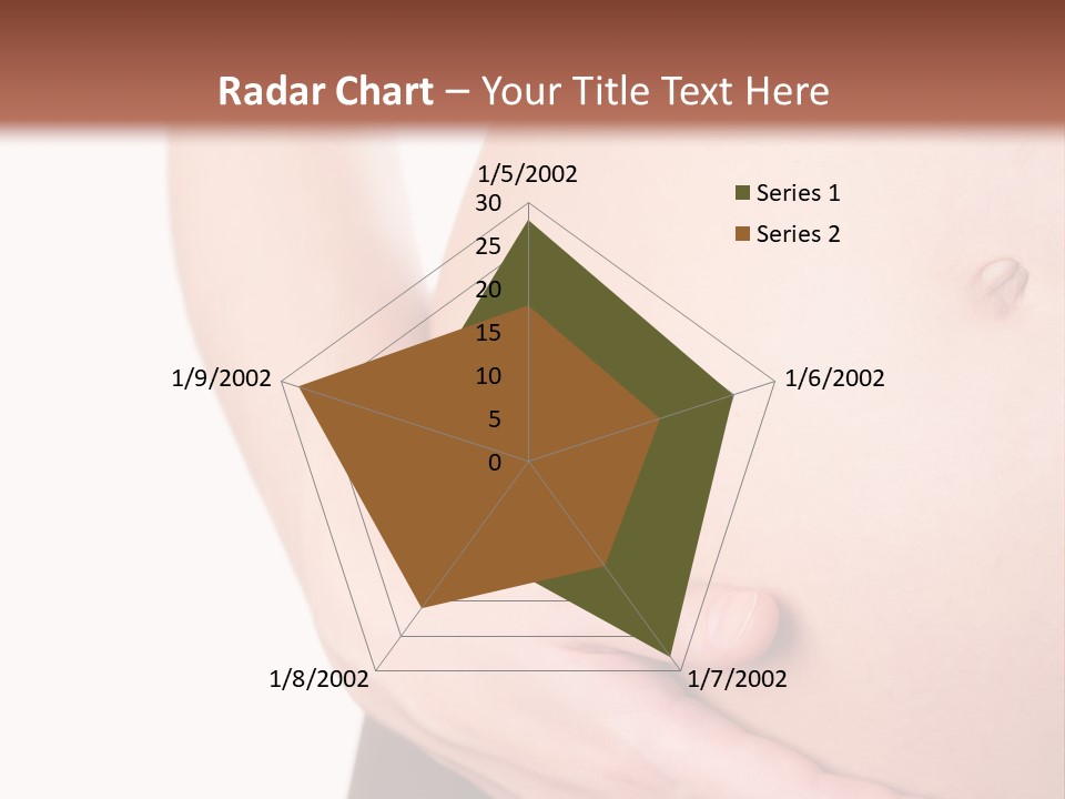 Close-Up, Pregnant Woman Is Stroking Belly On The White Background PowerPoint Template