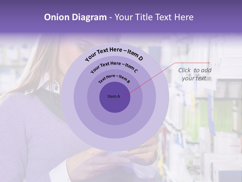 Portrait Of Blonde Woman Reading Label Of Shampoo In Pharmacy. Copy Space PowerPoint Template