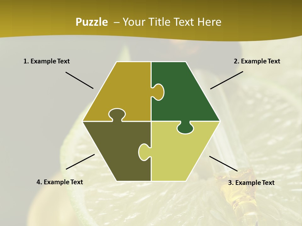 Bottle Of Essence Oil With Fresh Limes - Beauty Treatment PowerPoint Template