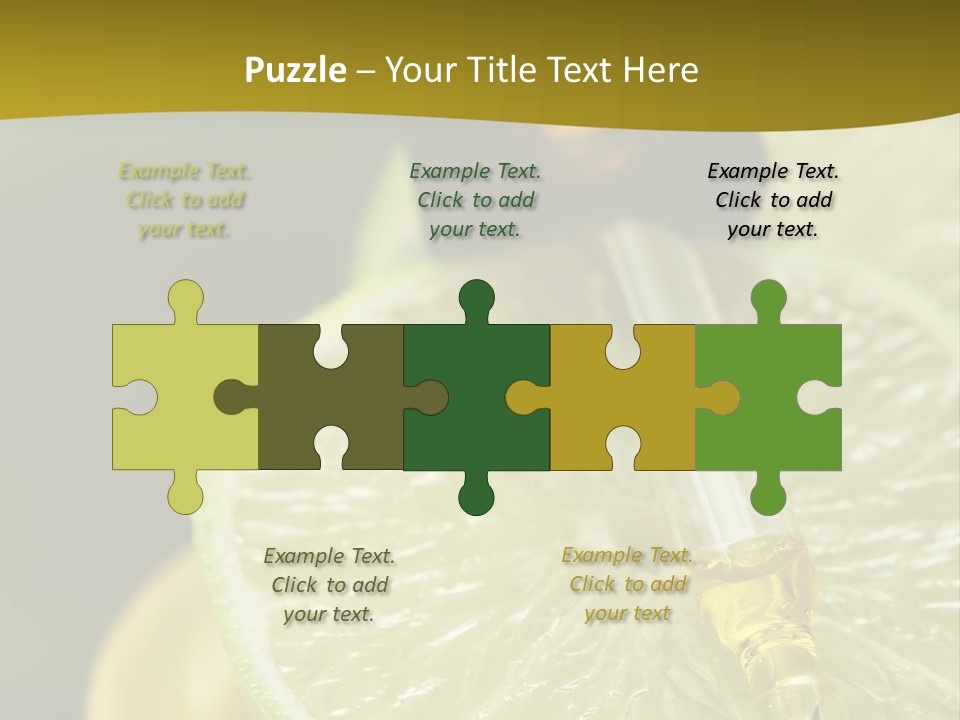 Bottle Of Essence Oil With Fresh Limes - Beauty Treatment PowerPoint Template