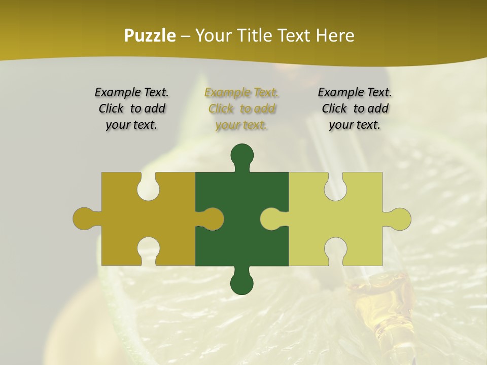 Bottle Of Essence Oil With Fresh Limes - Beauty Treatment PowerPoint Template