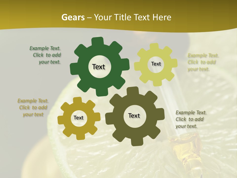 Bottle Of Essence Oil With Fresh Limes - Beauty Treatment PowerPoint Template