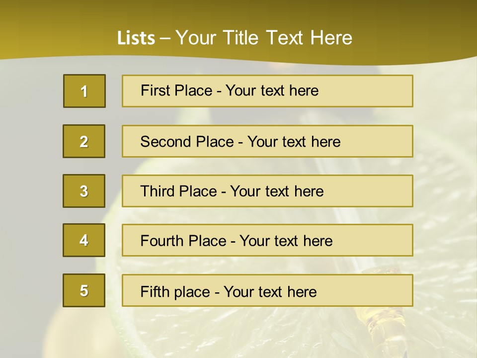 Bottle Of Essence Oil With Fresh Limes - Beauty Treatment PowerPoint Template