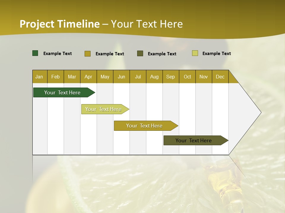 Bottle Of Essence Oil With Fresh Limes - Beauty Treatment PowerPoint Template