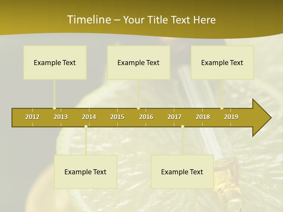 Bottle Of Essence Oil With Fresh Limes - Beauty Treatment PowerPoint Template