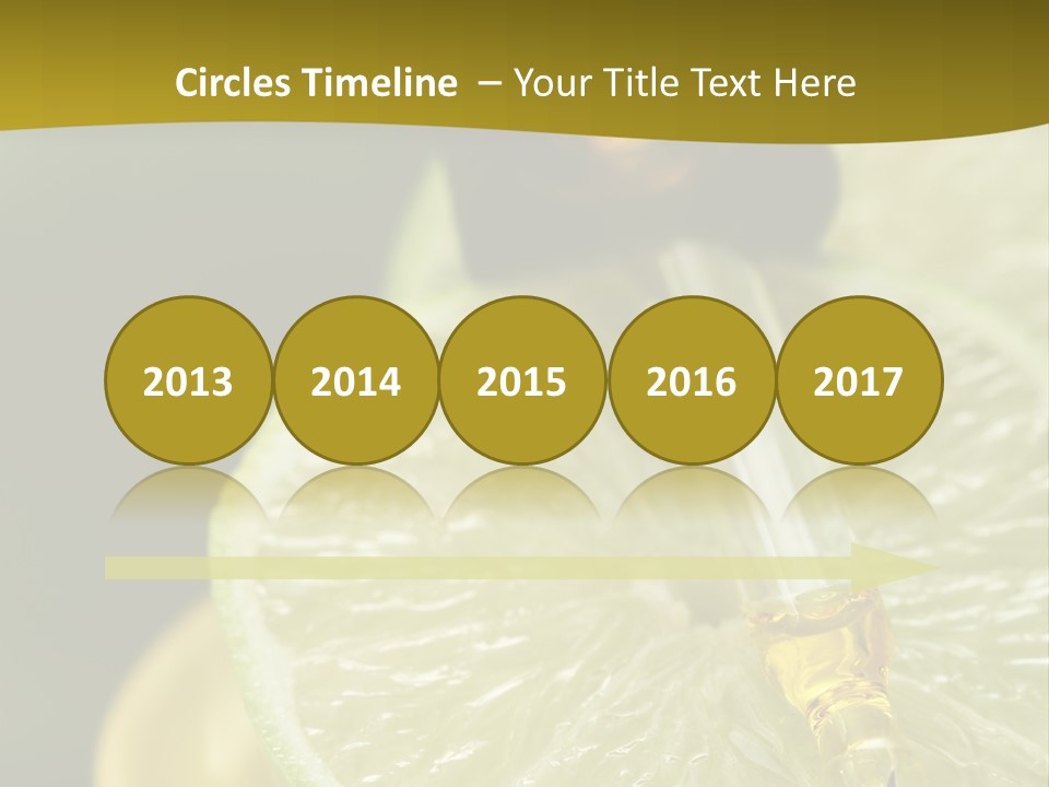 Bottle Of Essence Oil With Fresh Limes - Beauty Treatment PowerPoint Template