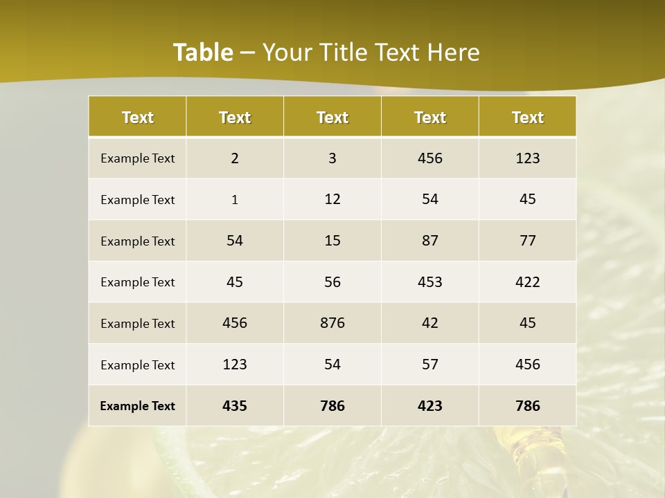 Bottle Of Essence Oil With Fresh Limes - Beauty Treatment PowerPoint Template