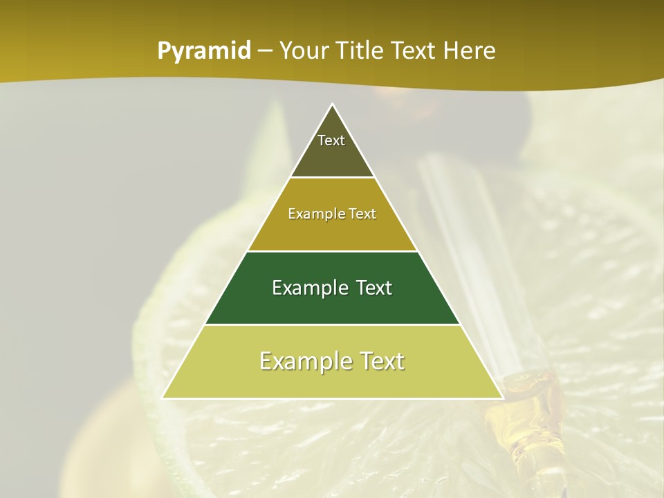 Bottle Of Essence Oil With Fresh Limes - Beauty Treatment PowerPoint Template