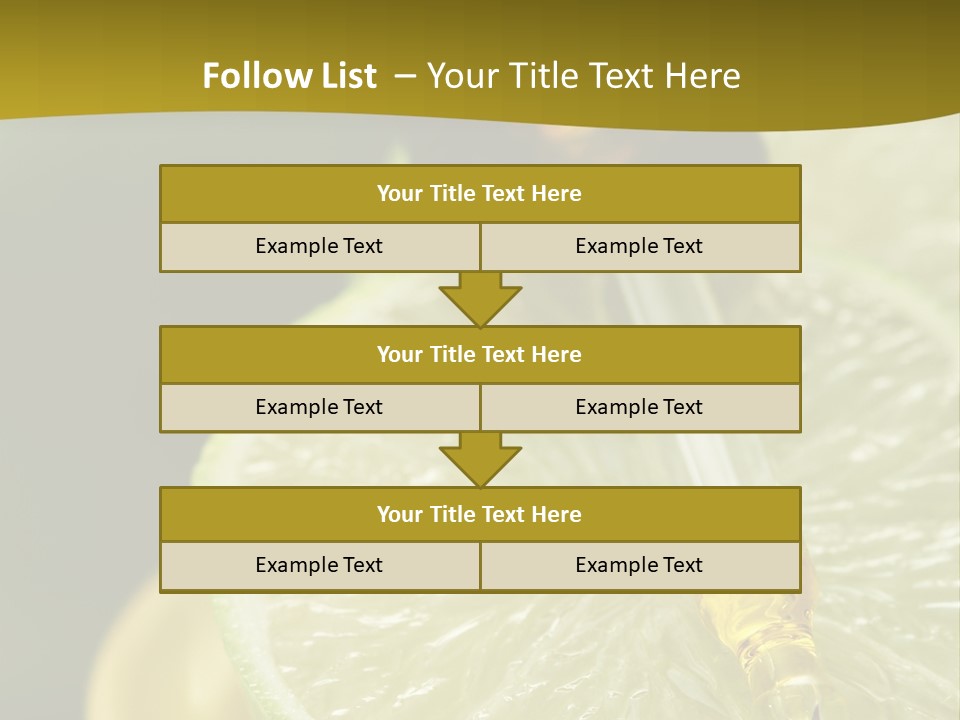 Bottle Of Essence Oil With Fresh Limes - Beauty Treatment PowerPoint Template