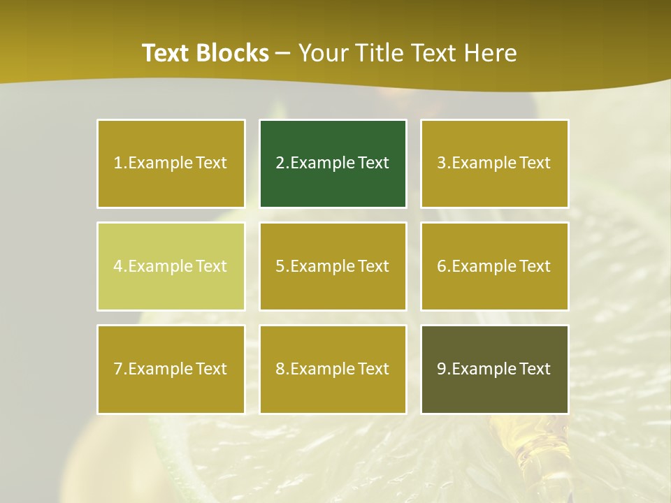 Bottle Of Essence Oil With Fresh Limes - Beauty Treatment PowerPoint Template