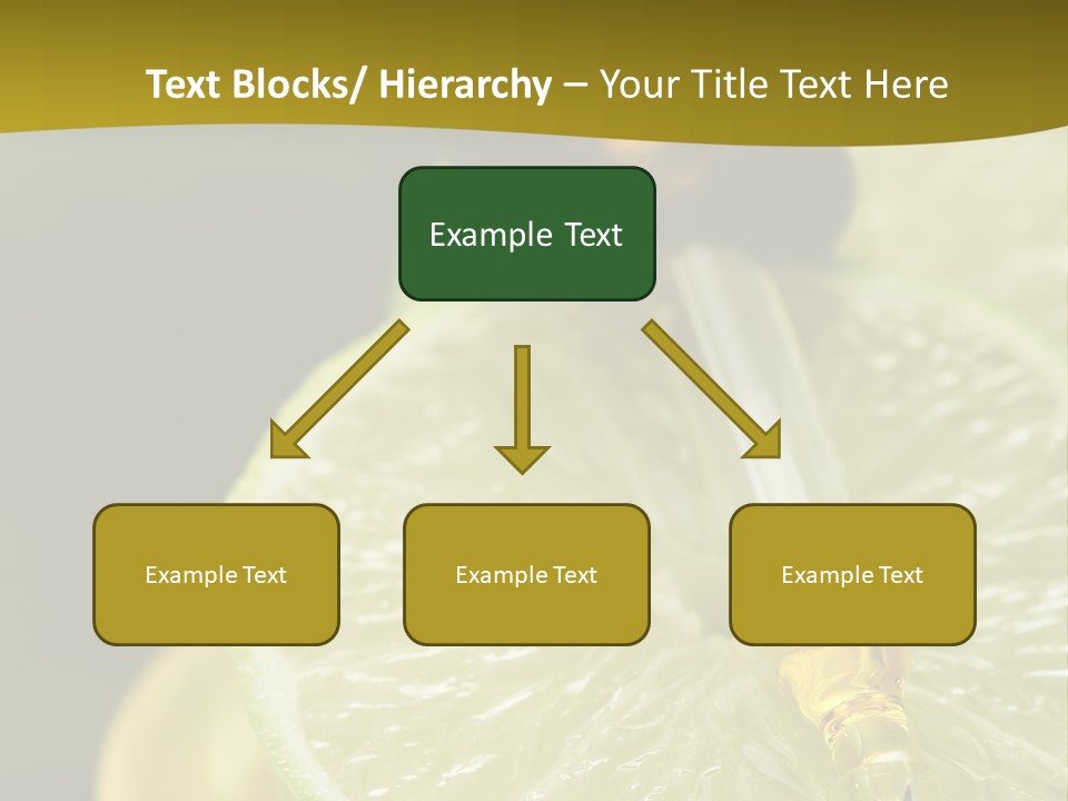 Bottle Of Essence Oil With Fresh Limes - Beauty Treatment PowerPoint Template