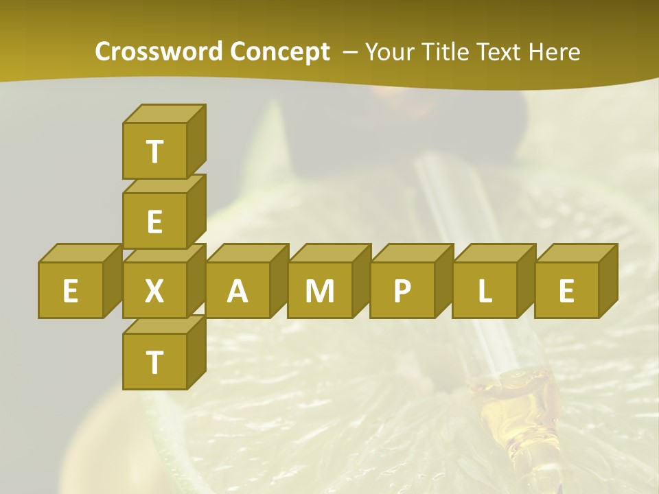 Bottle Of Essence Oil With Fresh Limes - Beauty Treatment PowerPoint Template