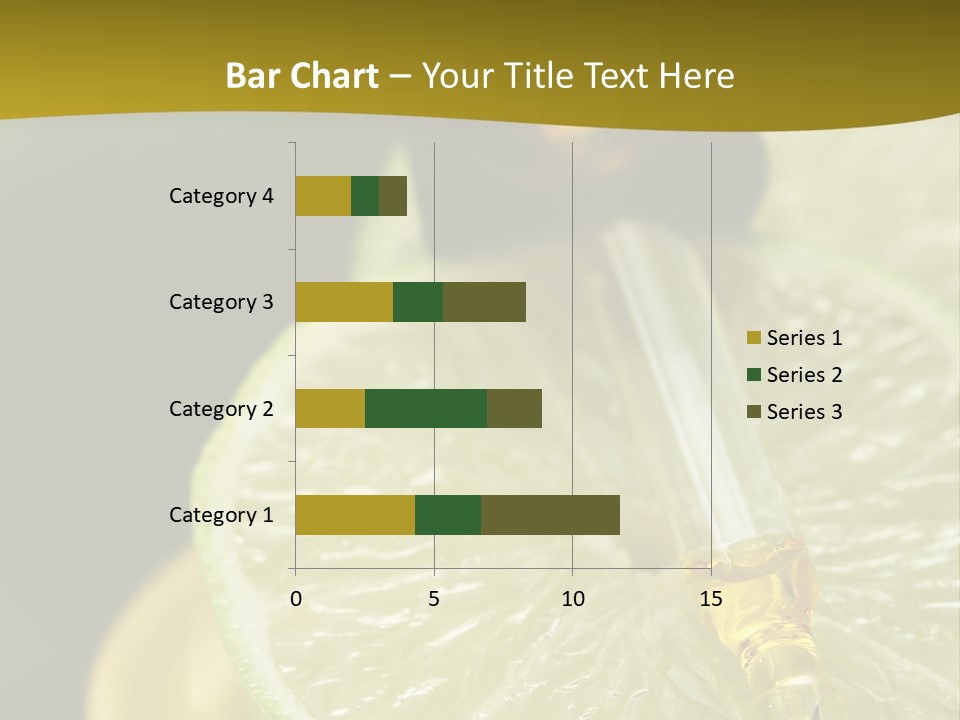 Bottle Of Essence Oil With Fresh Limes - Beauty Treatment PowerPoint Template