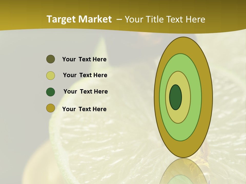 Bottle Of Essence Oil With Fresh Limes - Beauty Treatment PowerPoint Template