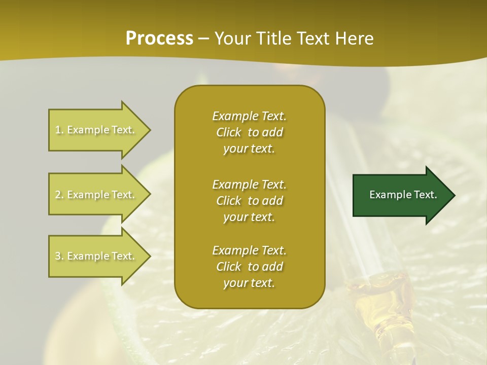 Bottle Of Essence Oil With Fresh Limes - Beauty Treatment PowerPoint Template