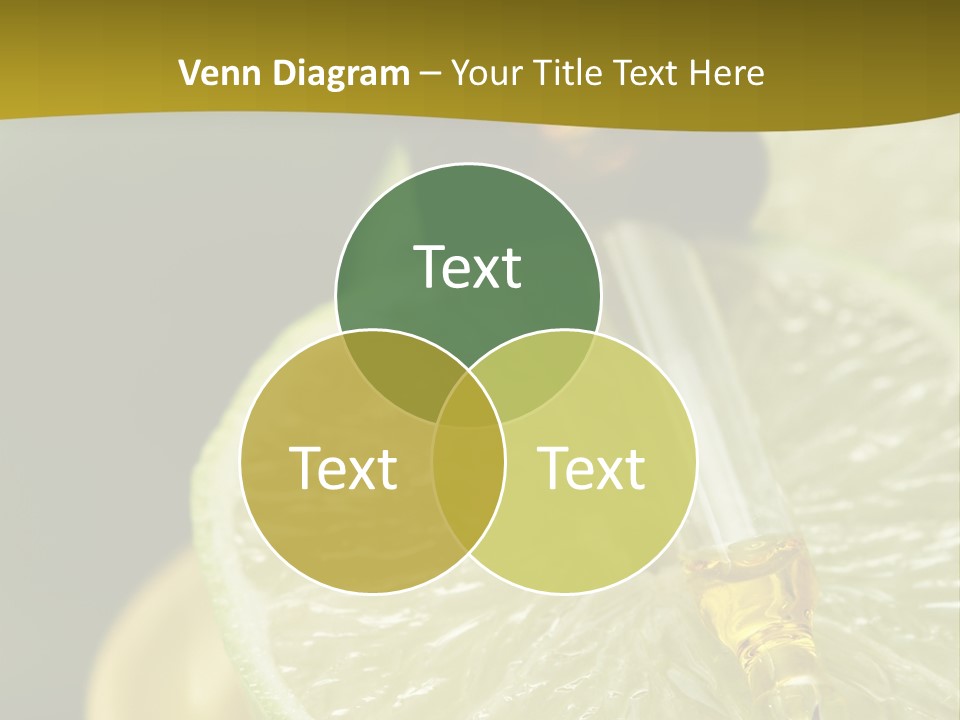 Bottle Of Essence Oil With Fresh Limes - Beauty Treatment PowerPoint Template