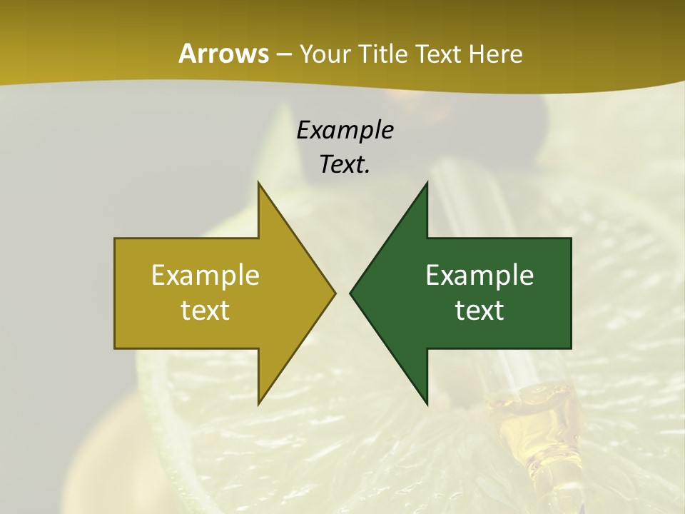 Bottle Of Essence Oil With Fresh Limes - Beauty Treatment PowerPoint Template