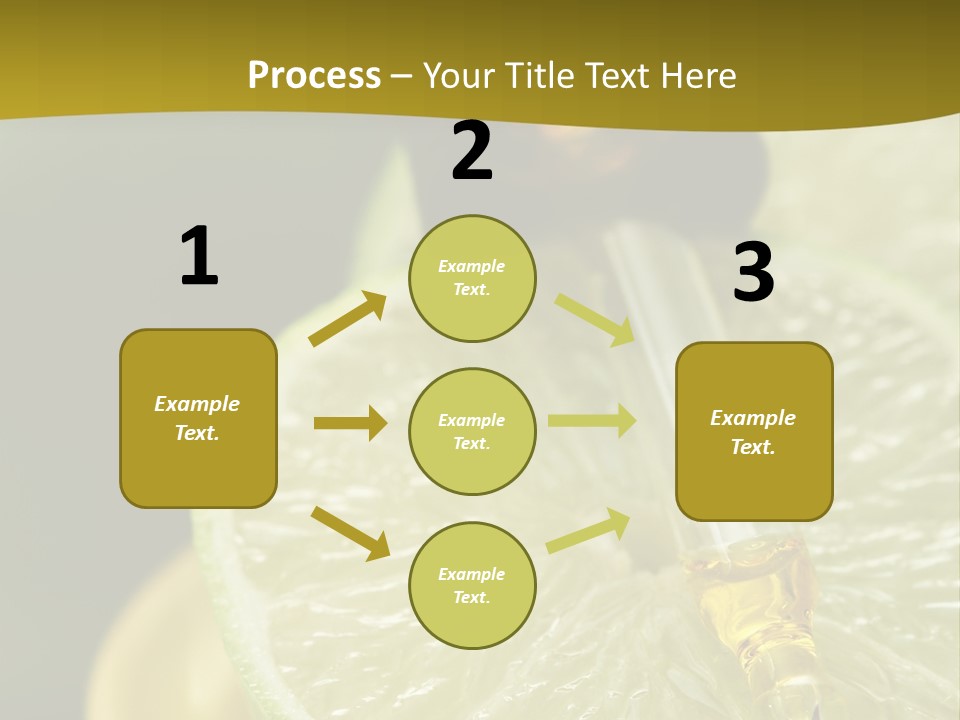 Bottle Of Essence Oil With Fresh Limes - Beauty Treatment PowerPoint Template