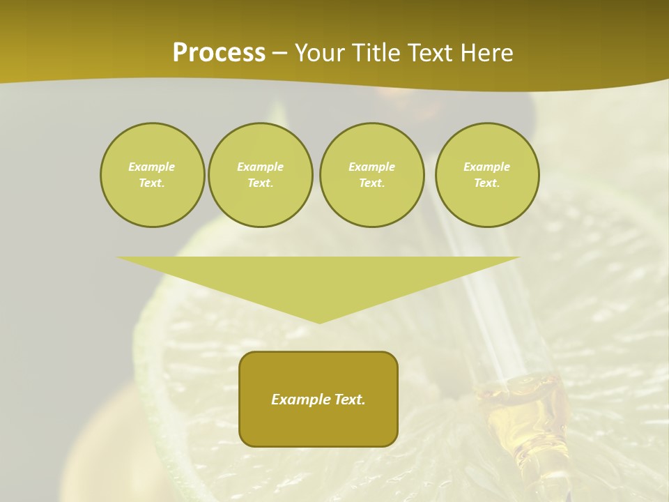 Bottle Of Essence Oil With Fresh Limes - Beauty Treatment PowerPoint Template