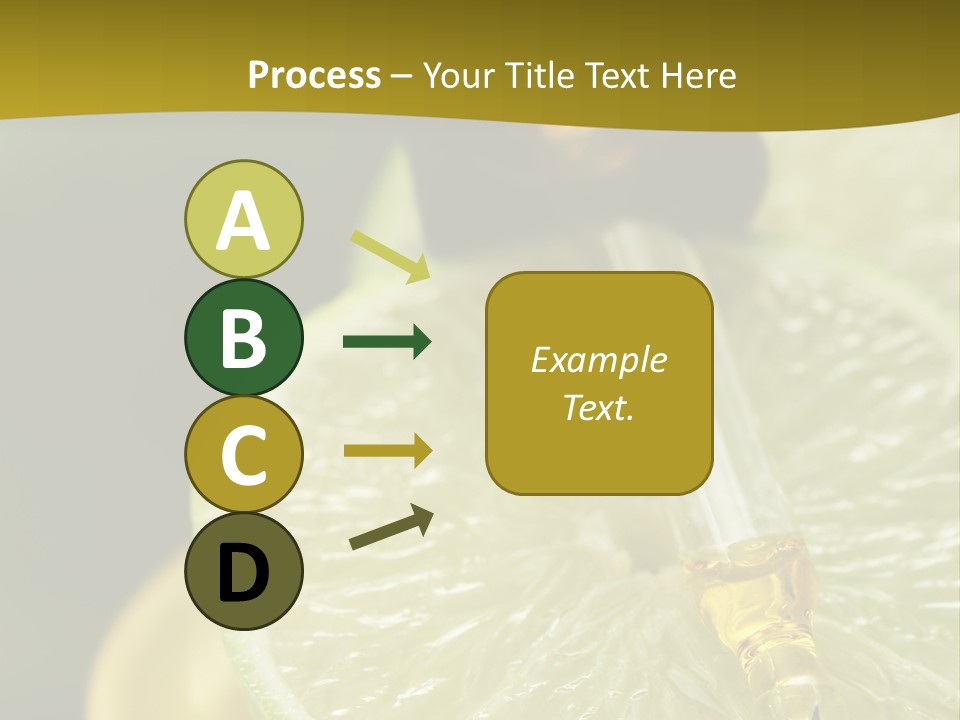 Bottle Of Essence Oil With Fresh Limes - Beauty Treatment PowerPoint Template