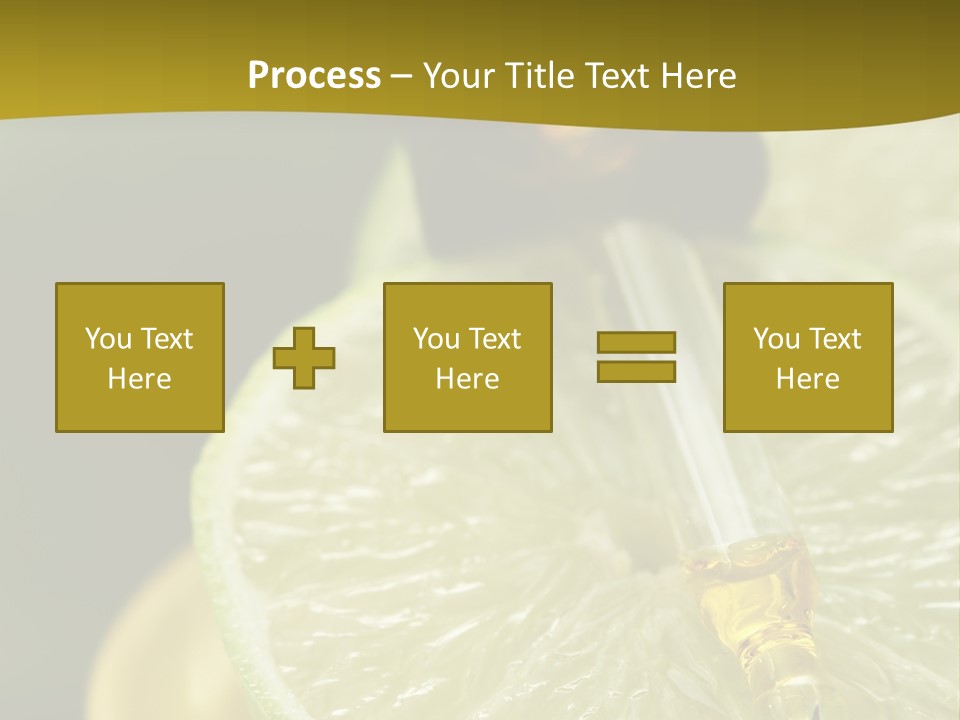 Bottle Of Essence Oil With Fresh Limes - Beauty Treatment PowerPoint Template