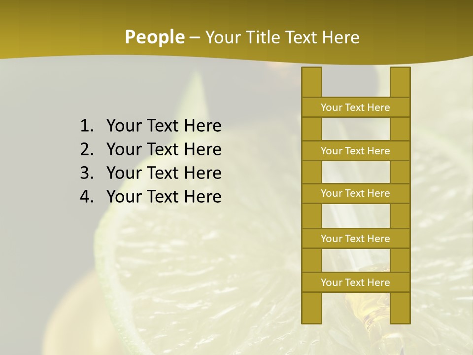 Bottle Of Essence Oil With Fresh Limes - Beauty Treatment PowerPoint Template