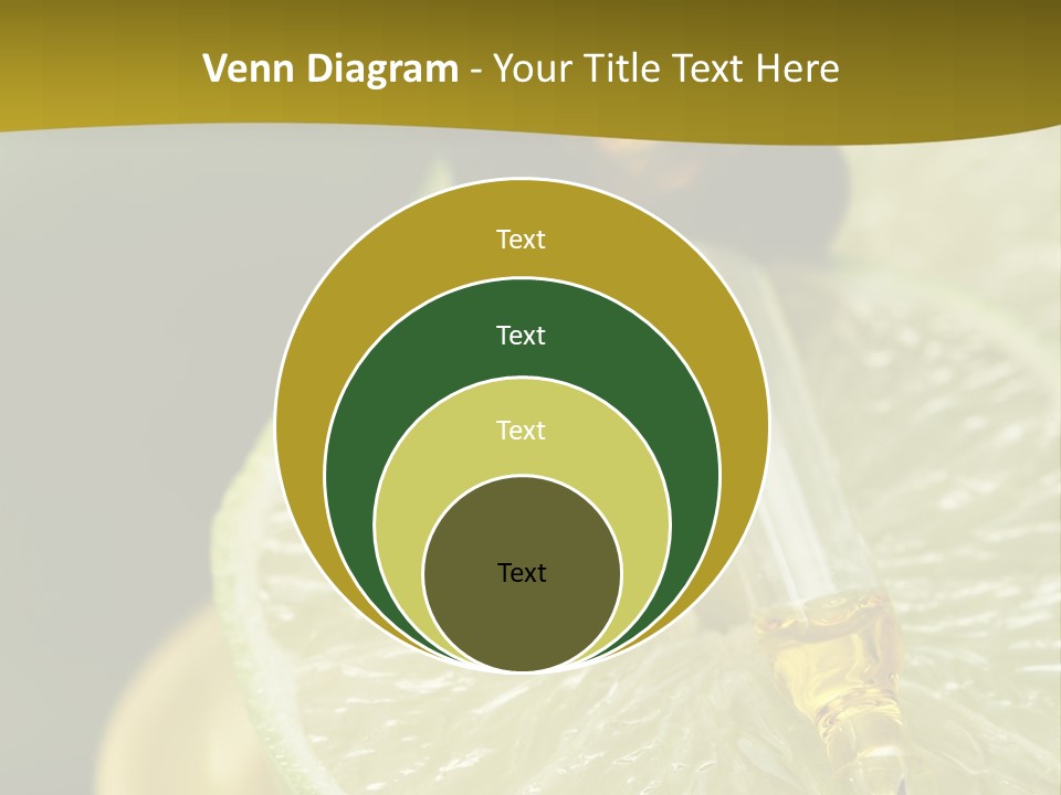 Bottle Of Essence Oil With Fresh Limes - Beauty Treatment PowerPoint Template