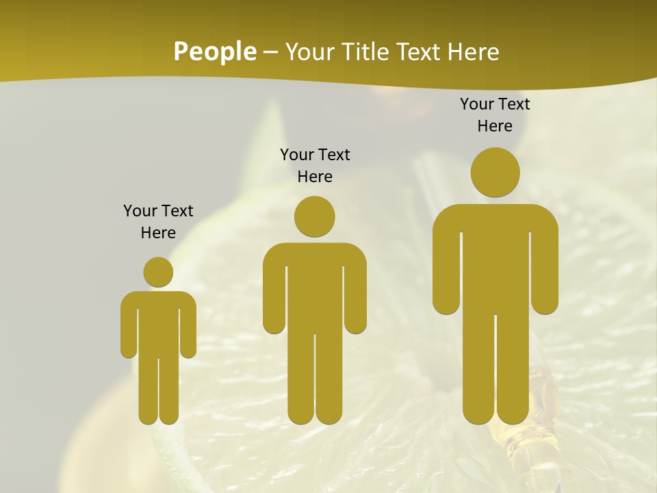 Bottle Of Essence Oil With Fresh Limes - Beauty Treatment PowerPoint Template