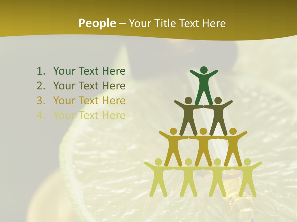 Bottle Of Essence Oil With Fresh Limes - Beauty Treatment PowerPoint Template