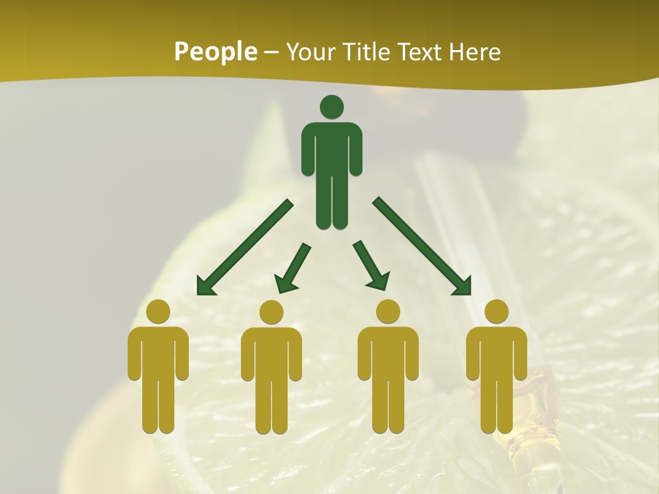 Bottle Of Essence Oil With Fresh Limes - Beauty Treatment PowerPoint Template