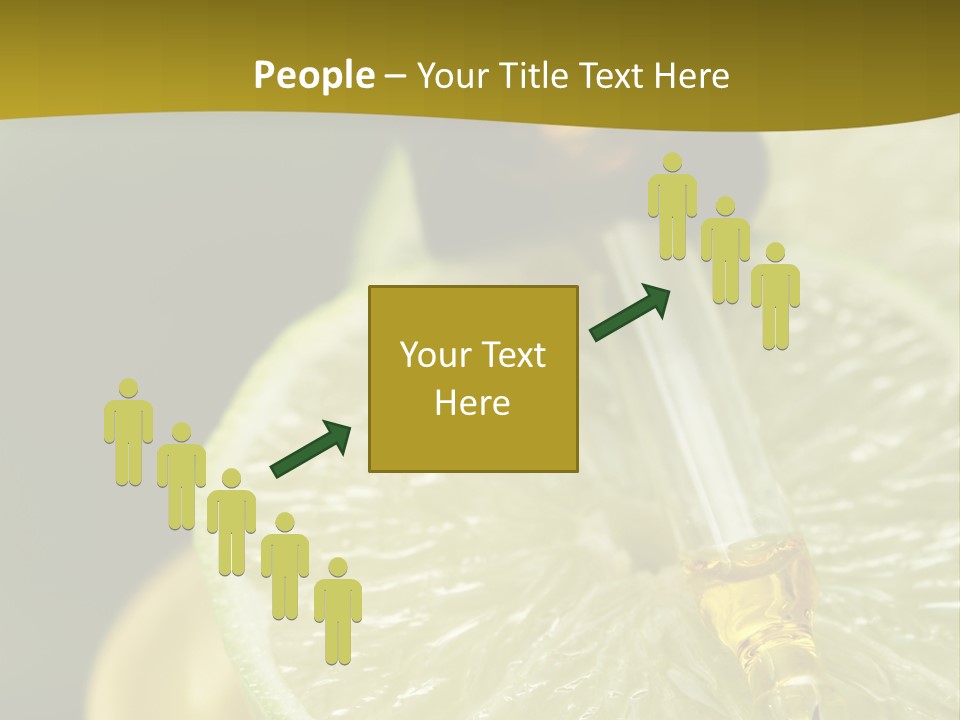 Bottle Of Essence Oil With Fresh Limes - Beauty Treatment PowerPoint Template