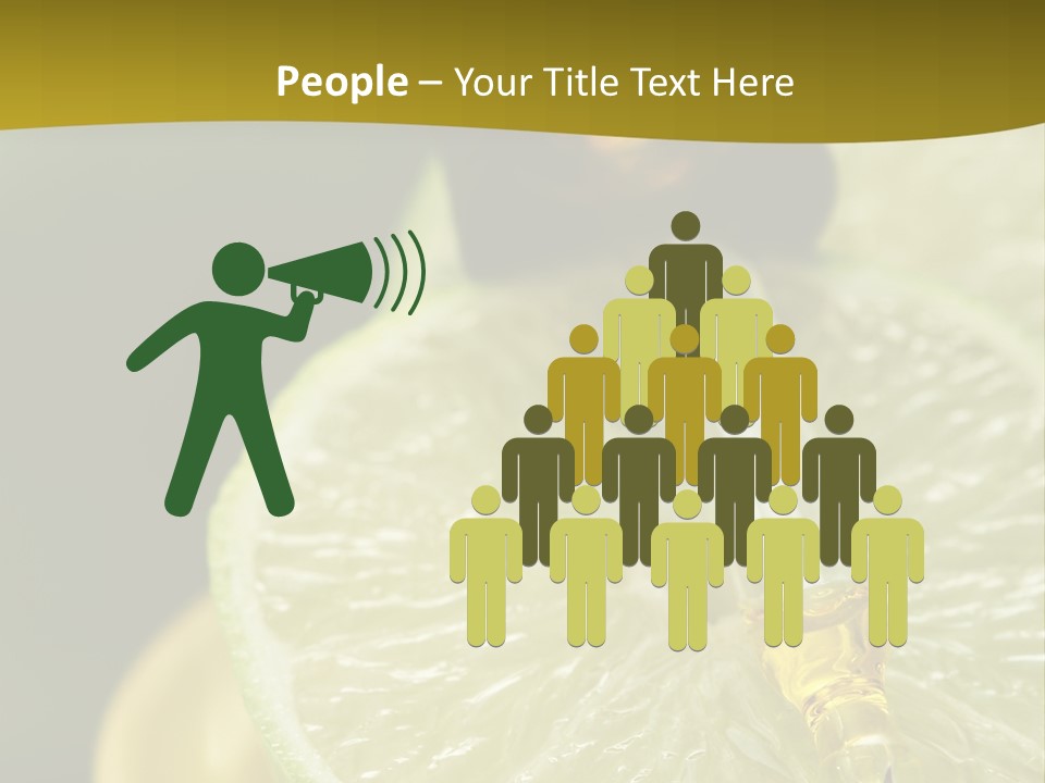 Bottle Of Essence Oil With Fresh Limes - Beauty Treatment PowerPoint Template