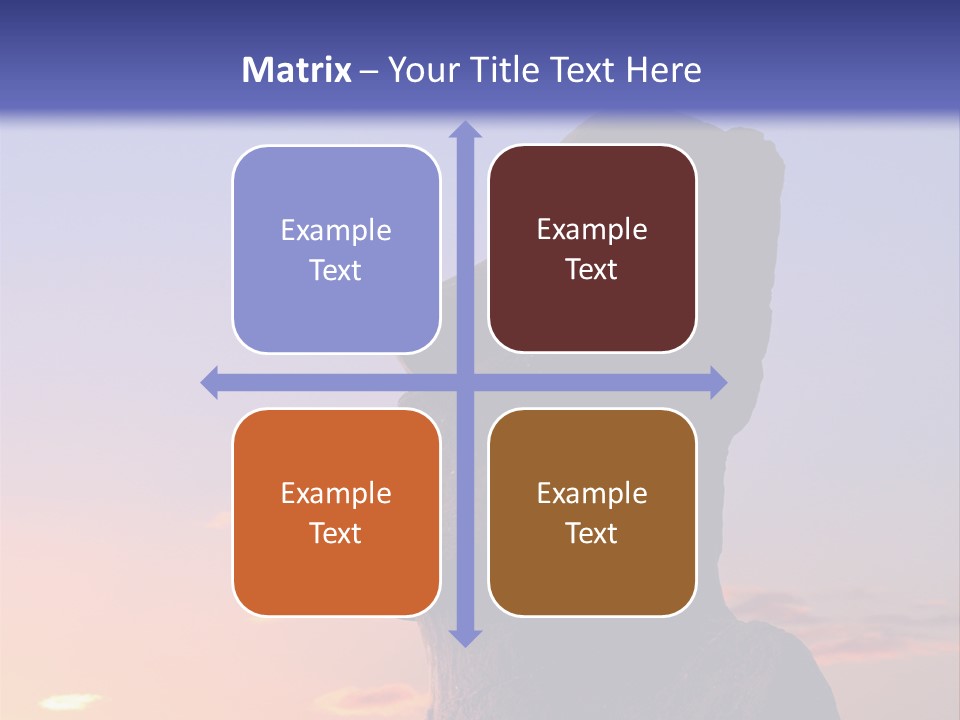 A Stone Statue On Easter Island At Sunset PowerPoint Template