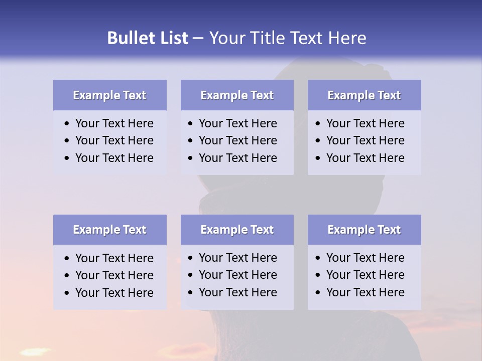 A Stone Statue On Easter Island At Sunset PowerPoint Template