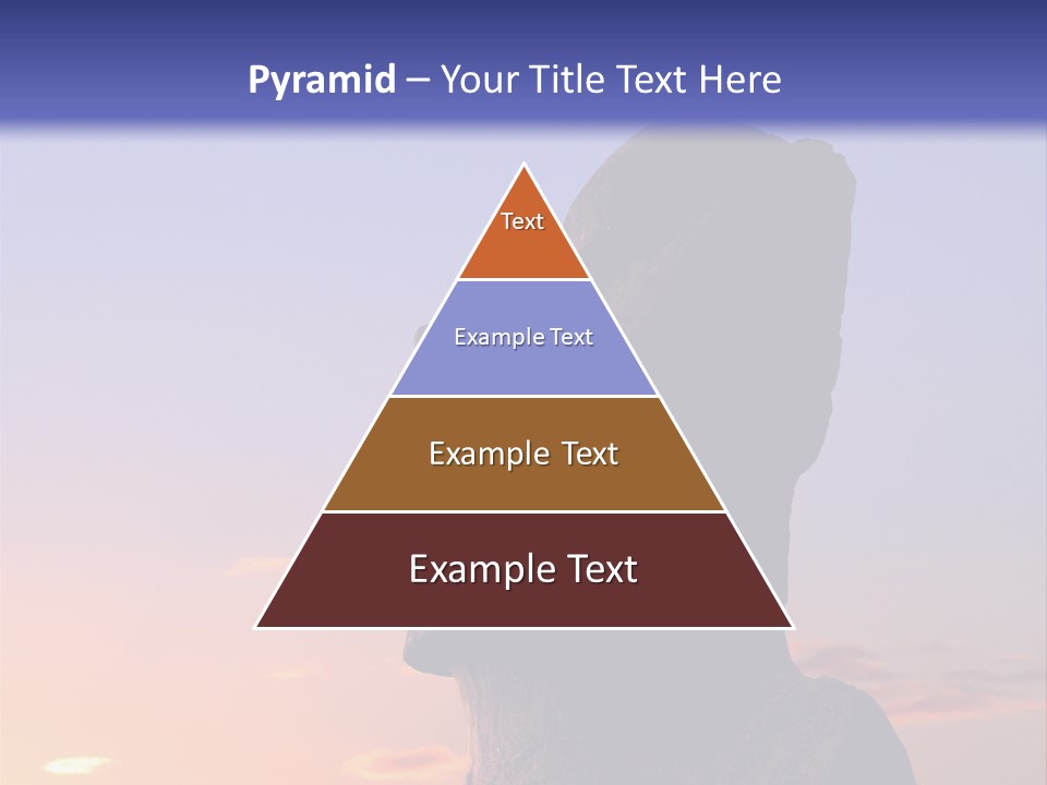 A Stone Statue On Easter Island At Sunset PowerPoint Template