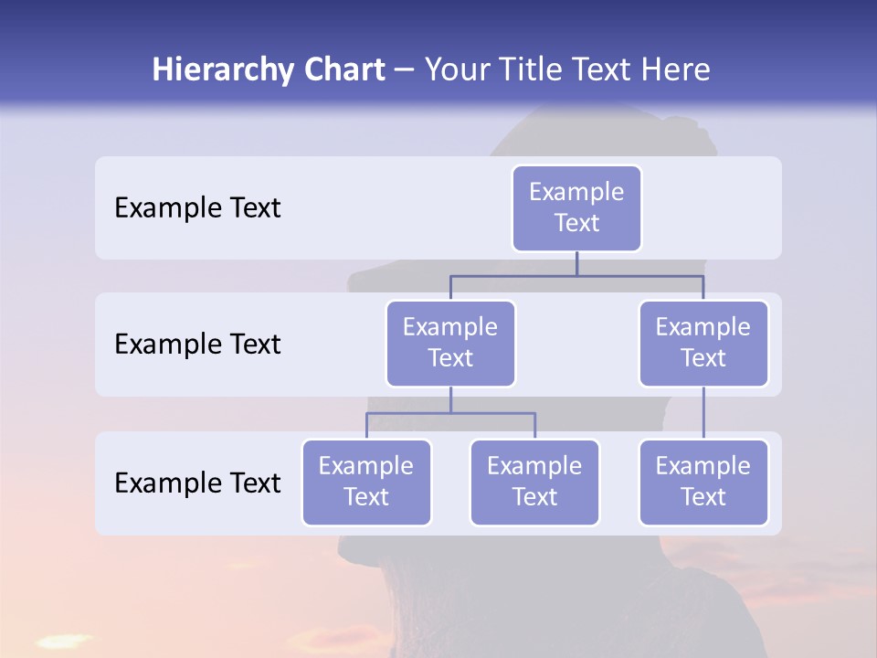 A Stone Statue On Easter Island At Sunset PowerPoint Template