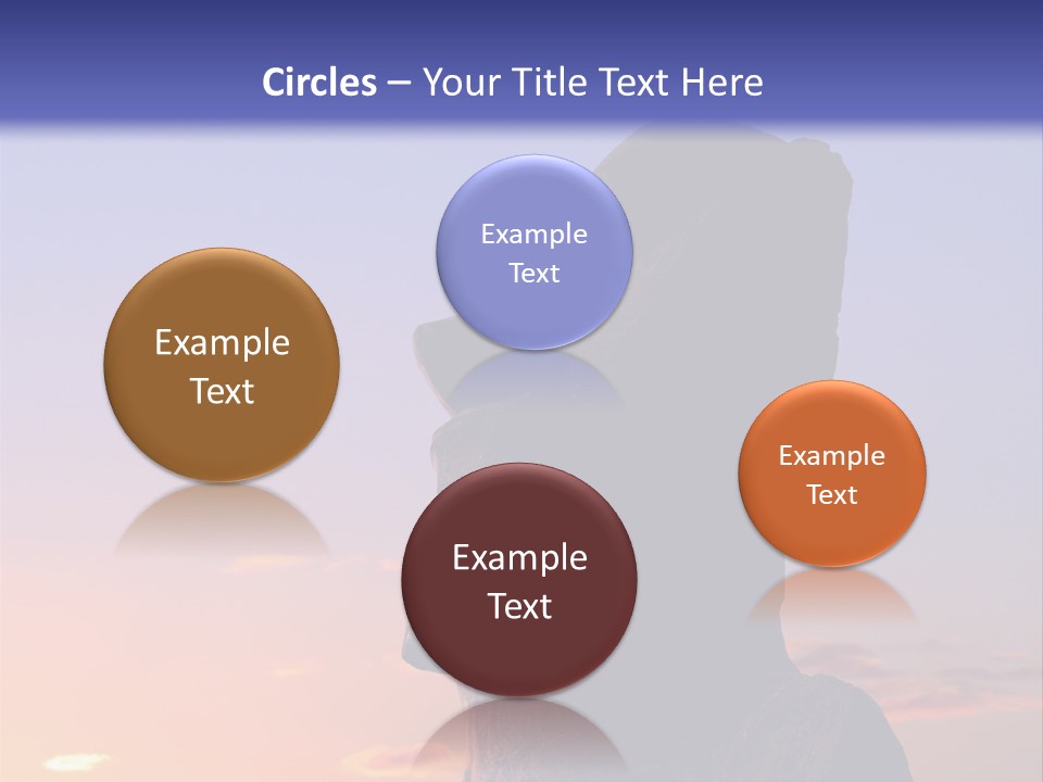 A Stone Statue On Easter Island At Sunset PowerPoint Template