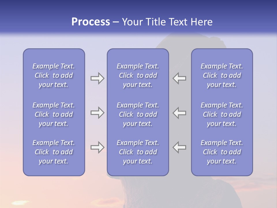 A Stone Statue On Easter Island At Sunset PowerPoint Template