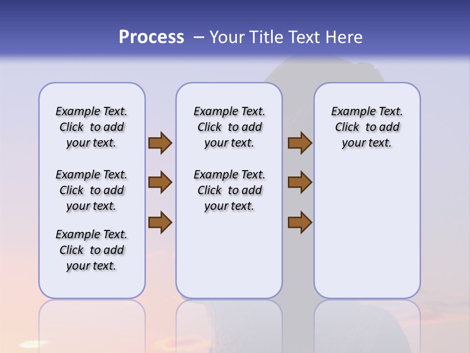 A Stone Statue On Easter Island At Sunset PowerPoint Template