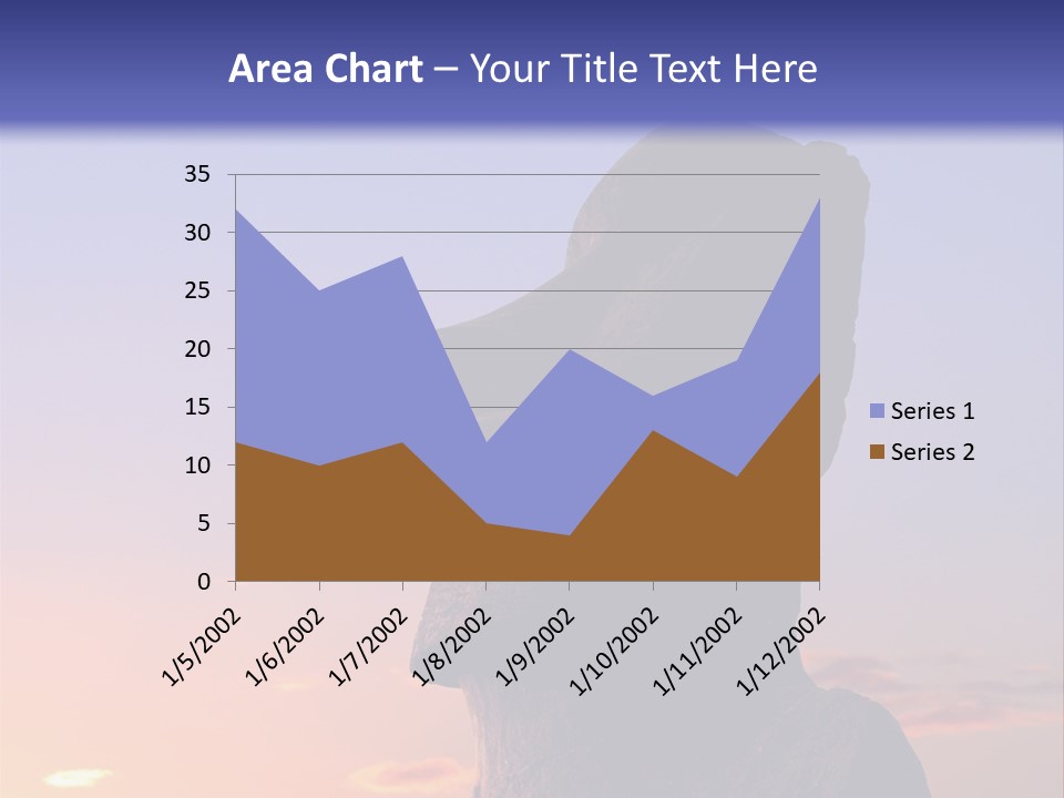 A Stone Statue On Easter Island At Sunset PowerPoint Template