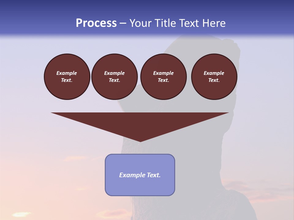 A Stone Statue On Easter Island At Sunset PowerPoint Template
