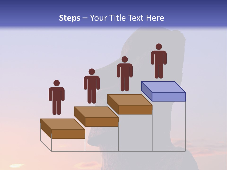 A Stone Statue On Easter Island At Sunset PowerPoint Template