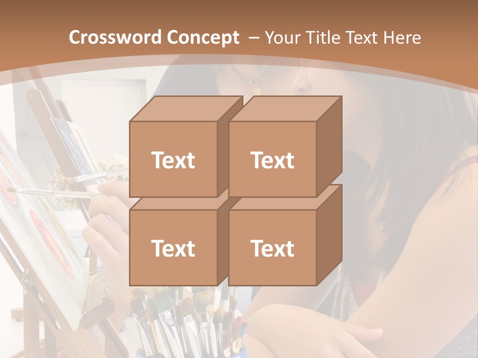 Two Women Sitting At A Table Looking At A Picture PowerPoint Template