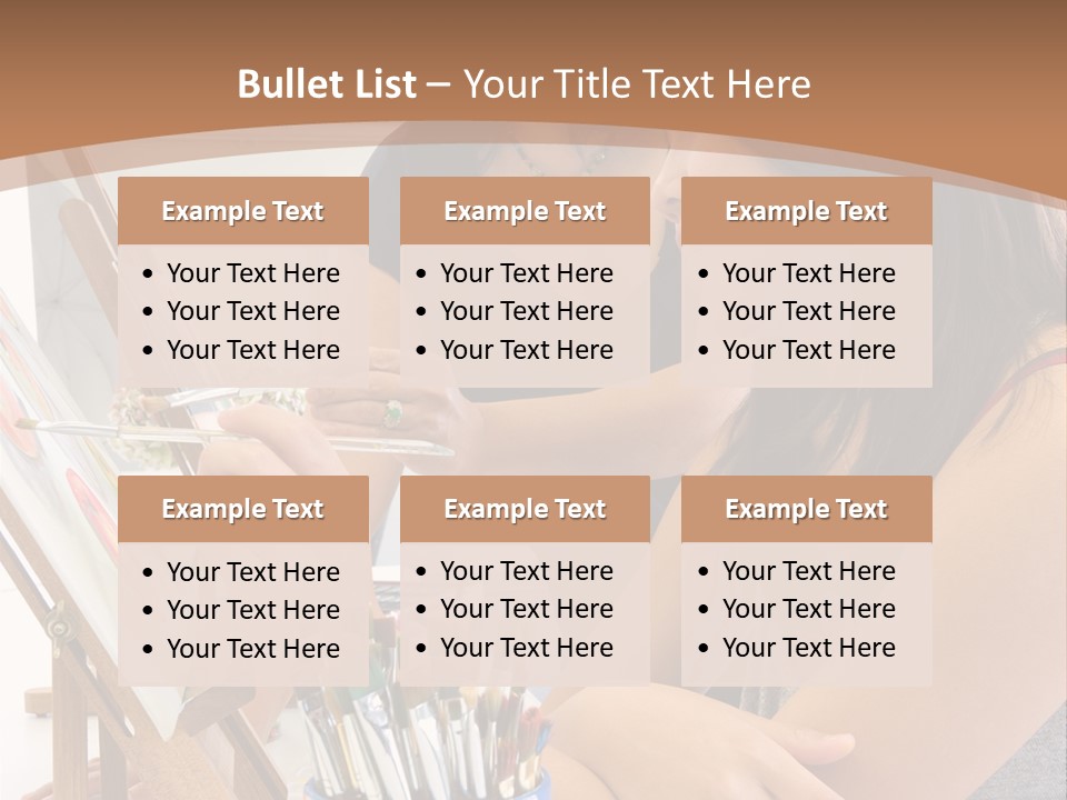Two Women Sitting At A Table Looking At A Picture PowerPoint Template