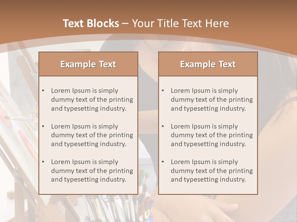Two Women Sitting At A Table Looking At A Picture PowerPoint Template